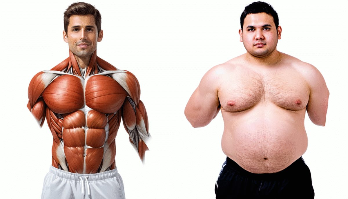 découvrez pourquoi 1 kg de graisse prend beaucoup plus de place qu’1 kg de muscle. nos coachs vous expliquent les différences de volume et d’aspect entre graisse et muscle pour mieux comprendre l’impact de la composition corporelle.